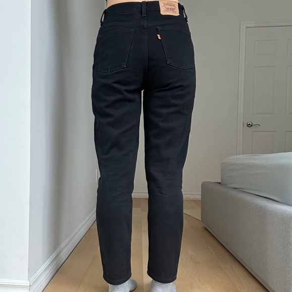 LEVIS ORANGE TAB BLACK JEANS - Picture 3 of 6